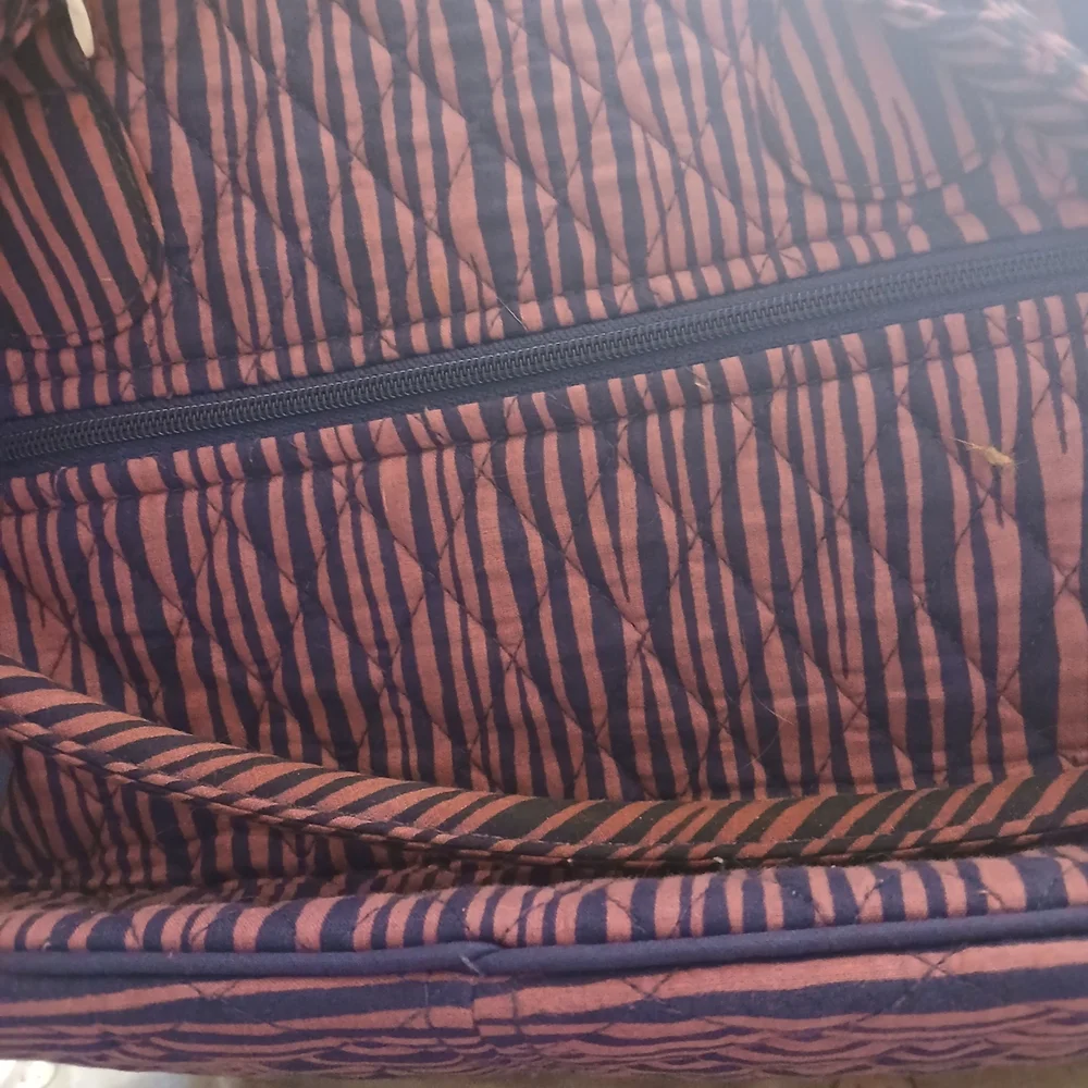 Vera Bradley Quilted Shoulder Bag - Blue, Green, and Black - Picture 4 of 7